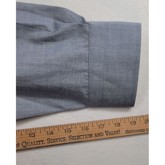 Banana Republic Gray Shirt Mens XL Tailored Slim Fit Gray Button Down NWT - Picture 8 of 9